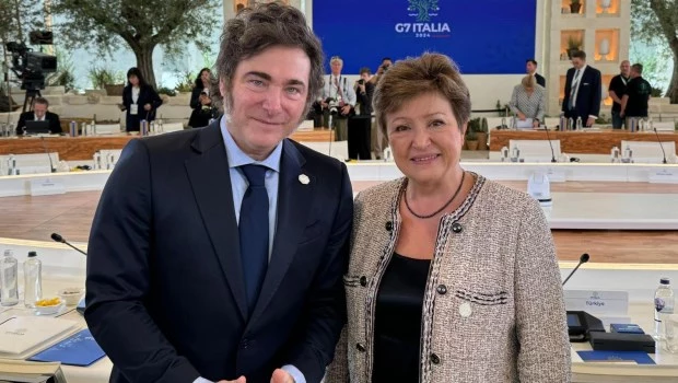 Milei afirmó que Georgieva no llamó a votar por él sino que apoyó el rumbo de su Gobierno