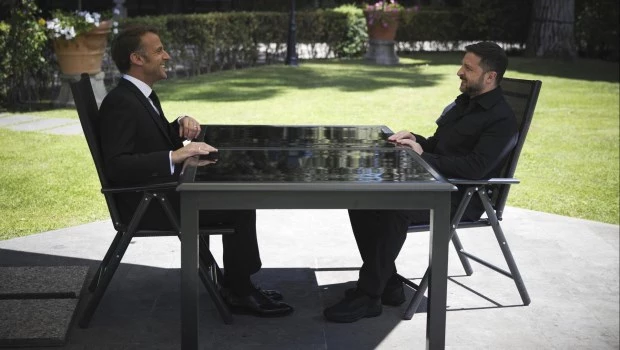 Macron destacó que Zelenski "quiere trabajar junto con los estadounidenses y los europeos" para poner en marcha un alto el fuego al conflicto en su país.