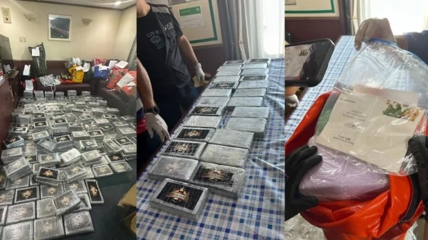 Secuestran 482 kilos de cocaína en un buque en el puerto de San Lorenzo