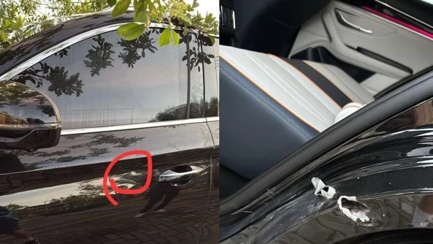 Balearon el auto de Agustín Rossi en Brasil