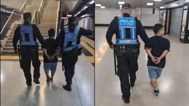 Cayó el "Mini Bic": tenía antecedentes en San Cristóbal por prender fuego un contenedor y dañar dos autos