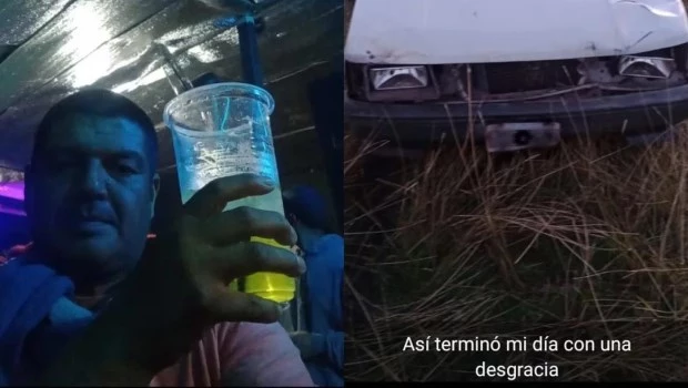 El hombre que atropelló y mató a un ciclista en la ruta 2 se sacó fotos con una bebida, de su tras el impacto mortal y publicó las imagenes