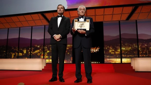 Di Caprio y De Niro sobre el escenario, en la ceremonia inaugural de la 78° edición.