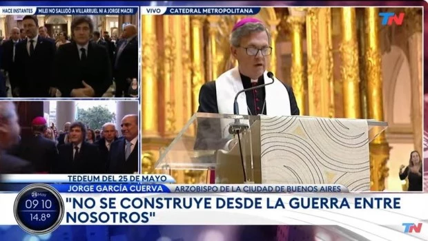 García Cuerva llamó a "dejar un país reconciliado y curado" y preguntó "cuánto más hay que reclamar por jubilaciones dignas"