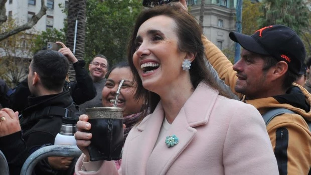 Villarruel celebró en la Plaza de Mayo pero se mantuvo distante del Presidente