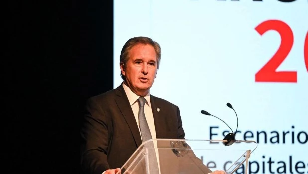 El secretario de Finanzas, Pablo Quirno durante un evento organizado por Valo, el banco especializado en mercado de capitales, en el museo