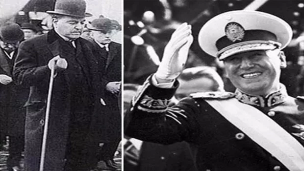 Hipólito Yrigoyen y Juan Domingo Perón.