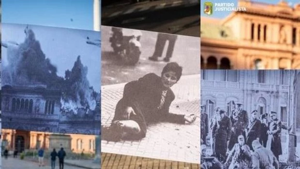 El PJ conmemoró el bombardeo del ’55 a Plaza de Mayo: “No es una efeméride, es un recordatorio”
