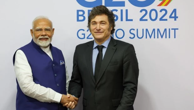 Milei mantendrá un nuevo encuentro bilateral con el primer ministro de la India Narendra Modi
