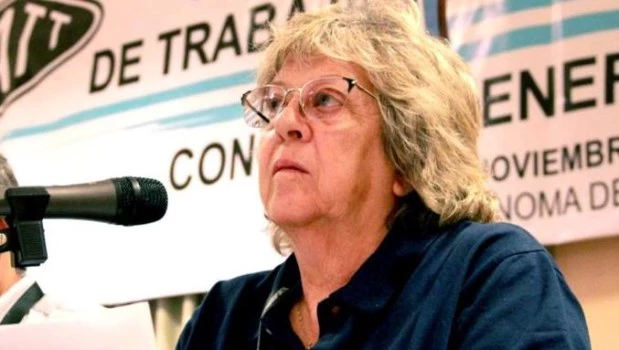 Graciela Aleñá, secretaria general del Sindicato Trabajadores Viales y Afines.