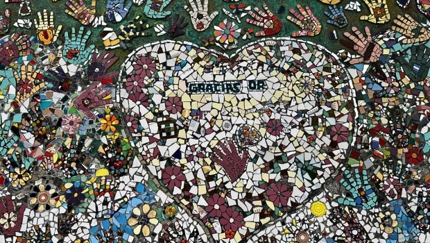 El corazón en la pared del Hospital Durand transformó el barrio de Caballito.