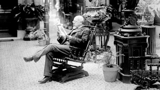 Julio Argentino Roca en su casa, Buenos Aires 1898.