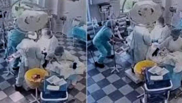 Cirujanos rusos no pararon de operar en medio del terremoto 