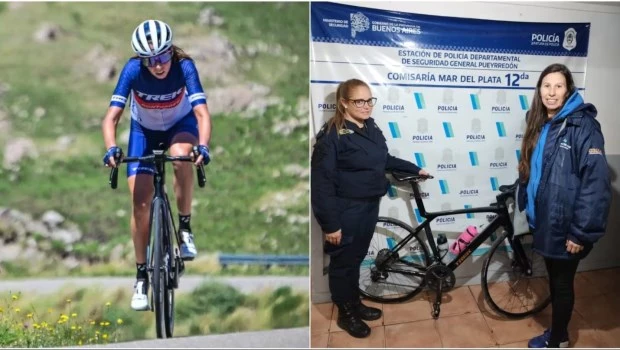Personal de las comisarías 6a y 12a logró recuperar la bicicleta de competición de Pérez.