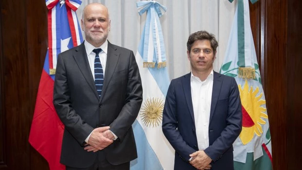 Kicillof recibió a funcionarios chilenos y se comprometió a reforzar la cooperación en seguridad