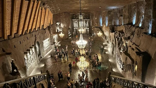 La capilla de sal de Santa Kinga es la más imponente del lugar.