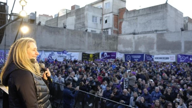 Karina Milei reapareció en La Matanza: "Vinimos para que no nos roben más"