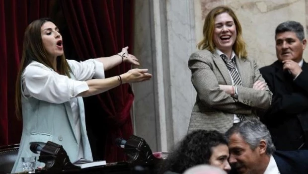 La diputada Pagano llama a la seguridad durante el cruce con Lemoine.