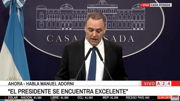 Adorni confirmó que hay dos personas detenidas por el “atentado” que Milei sufrió en Lomas de Zamora