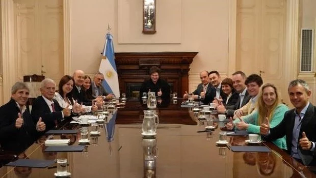 Milei encabezó la primera reunión de equipo tras la filtración de los audios de Spagnuolo y Karina Milei