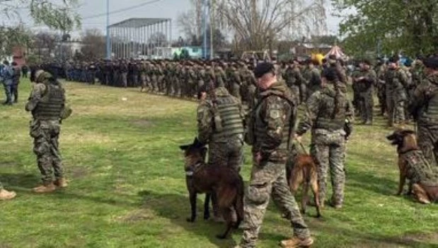 Megaoperativo en Moreno para custodiar a Milei en el cierre de campaña de la LLA