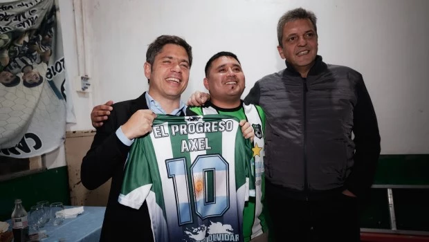 Kicillof y Massa, hoy durante un acto en el partido de Tigre.