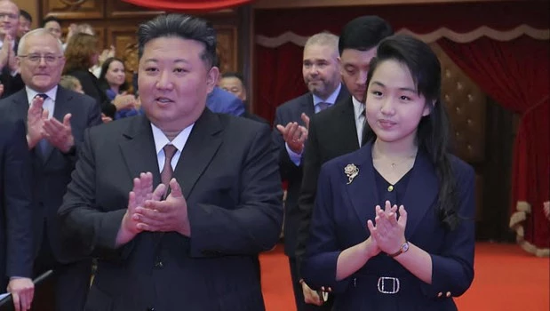 Kim fue la estrella y mostró a su hija adolescente como heredera