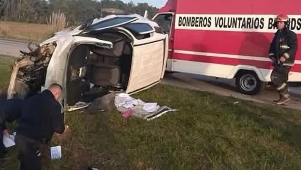Fatal accidente en la Ruta 215 en Brandsen: un muerto y dos heridos