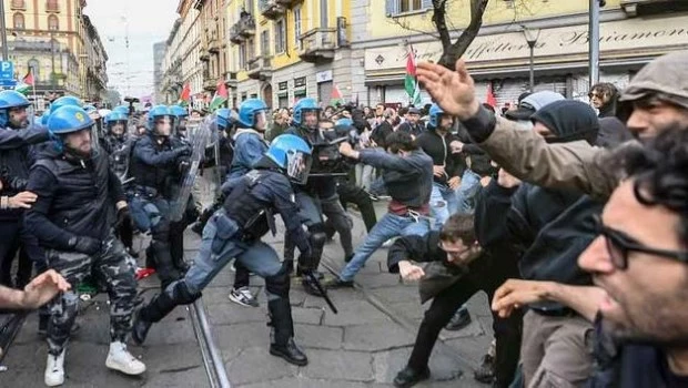 Italia: disturbios en Milán y en Bolonia durante las manifestaciones por Gaza