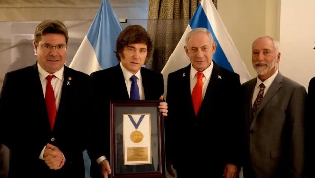 Cálido encuentro entre Milei y Netanyahu en Nueva York