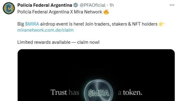 Hackearon la cuenta oficial de la Policía Federal en X