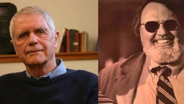 Edward Packard (i) inventó el clásico ‘Elige tu propia aventura’. Junto a Raymond Montgomery (d) fue uno de los más prolíficos autores de la serie.