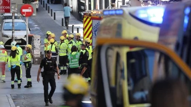 Colapso de un edificio dejó al menos tres heridos y cuatro desaparecidos en Madrid