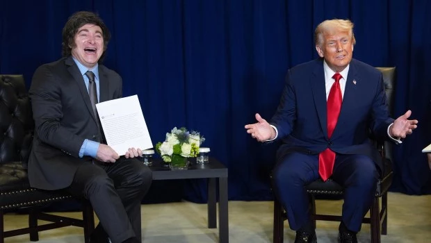 Trump y Milei durante la Asamblea General de las Naciones Unidas 2025. ARCHIVO