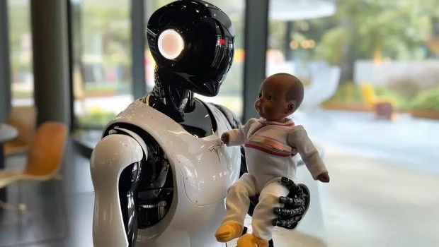 Optimus, los robots humanoides que ha comenzado a fabricar Tesla.