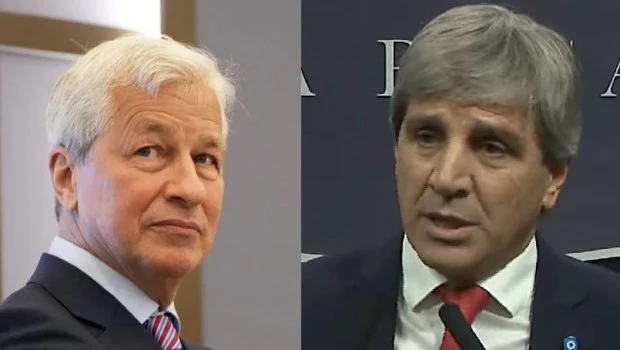 Luis Caputo se reunirá mañana con el CEO de JP Morgan, Jamie Dimon.
