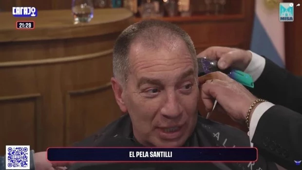 Santilli cumplió su promesa de campaña y se rapó con el Gordo Dan