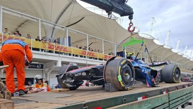 Colapinto abandonó por un fuerte choque y Norris se impuso en la carrera sprint del GP de Brasil