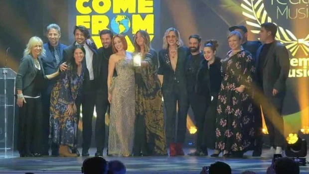 Parte del elenco argentino, presente en la ceremonia en España.