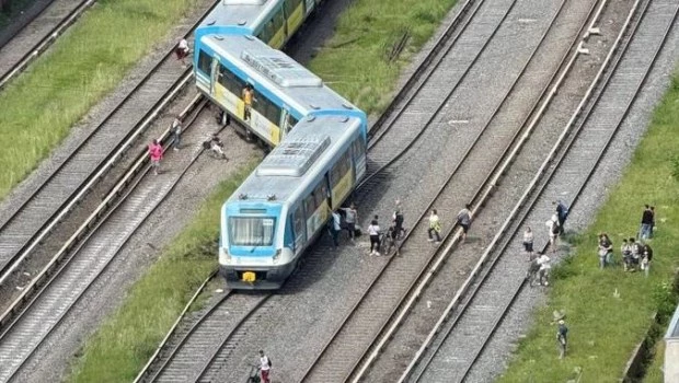 Descarriló una formación del Tren Sarmiento a la altura de Liniers