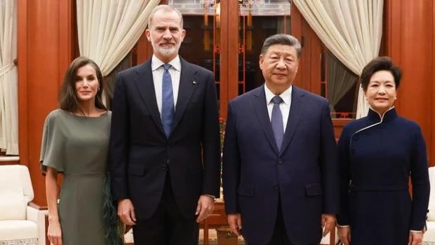 Xi recibió al rey de España en Pekín