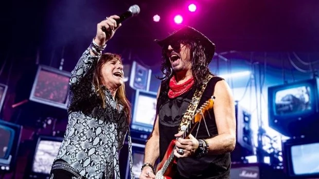 Adrián Barilari y Walter Giardino, los pilares de Rata Blanca. Foto: Nacho Arnedo