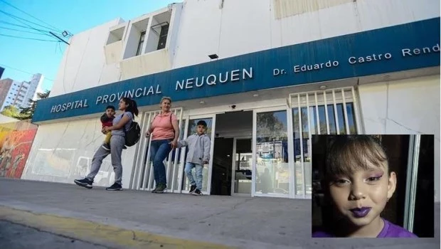 Catalina, de 8 años, está internada en el Hospital Castro Rendón.