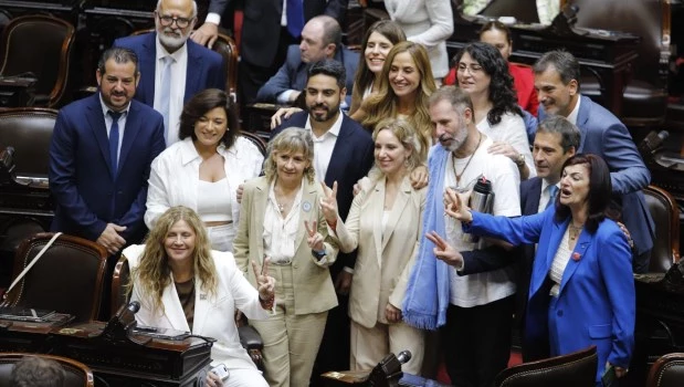 Cánticos e insultos entre libertarios y peronistas en la jura de diputados