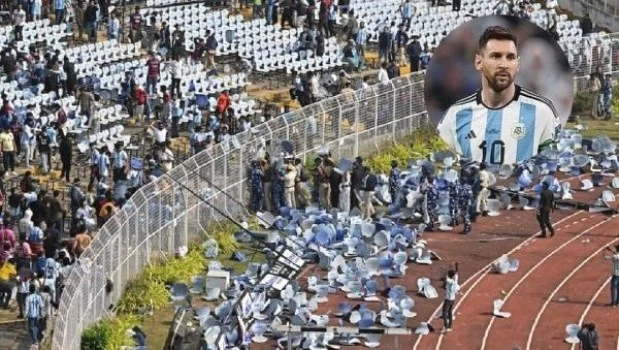 Por el caos que desató la visita de Messi a India, detuvieron al organizador del evento