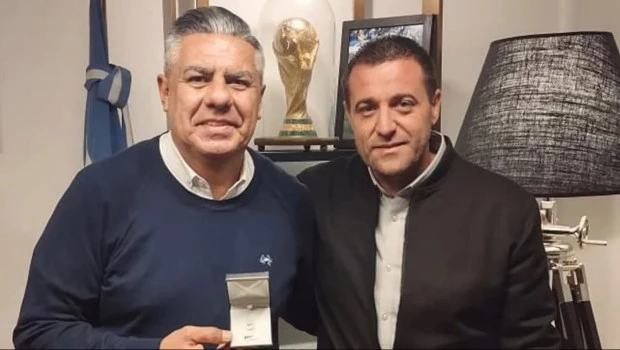Claudio Tapia y su mano derecha, Pablo Toviggino.