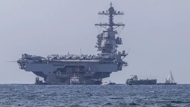 Portaviones nuclear estadounidense USS Gerald R. Ford. EFE