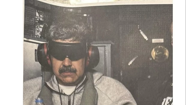 Trump publicó la primera imagen de Maduro capturado