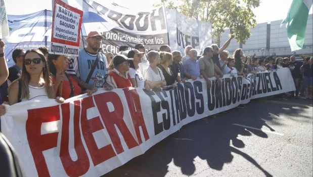 La izquierda, ATE y la CTA Autónoma marcharon contra Trump