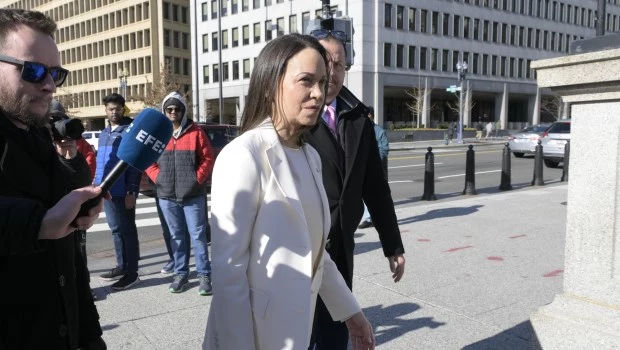 María Corina Machado llega a la Casa Blanca para un almuerzo con Trump